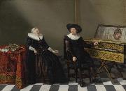 unknow artist Marriage Portrait of a Husband and Wife of the Lossy de Warine Family, oil on panel painting by Gerard Donck USA oil painting artist